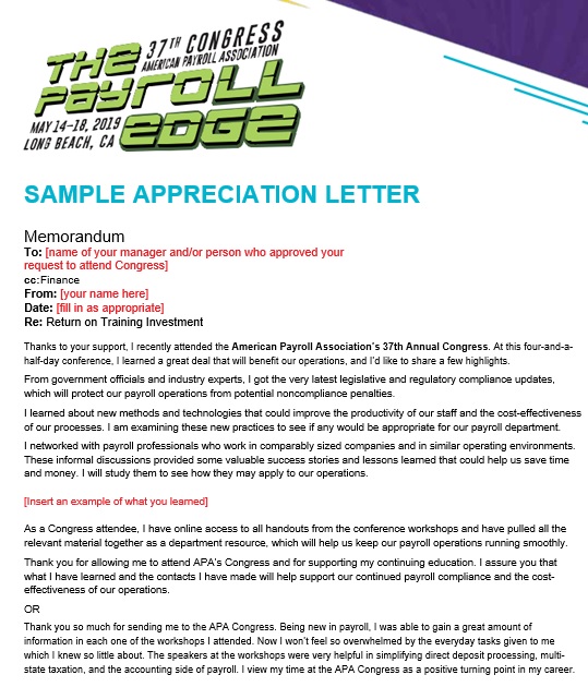 thank you letter appreciation
