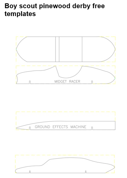 boy scout pinewood derby template