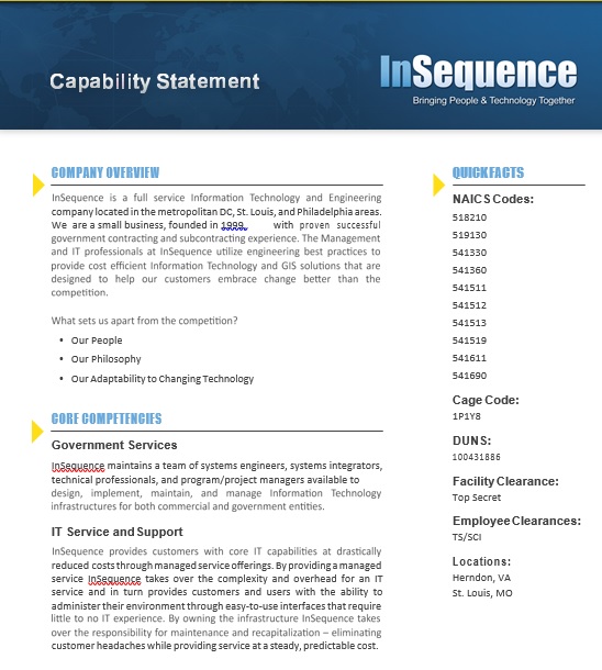 free capability statement template 7