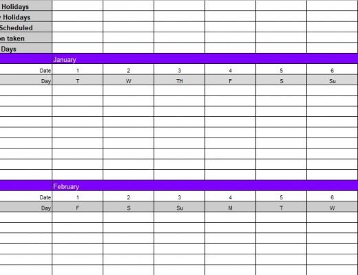 free employee vacation tracker 6