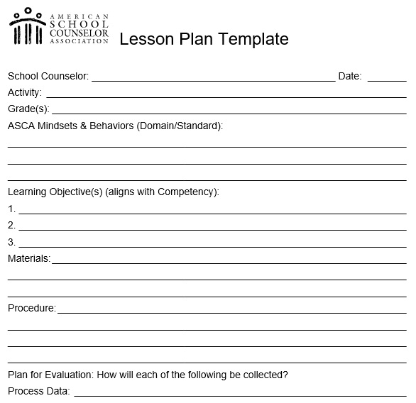 free lesson plan template 1