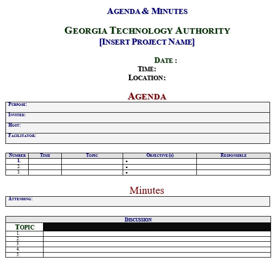 free meeting minutes template 10