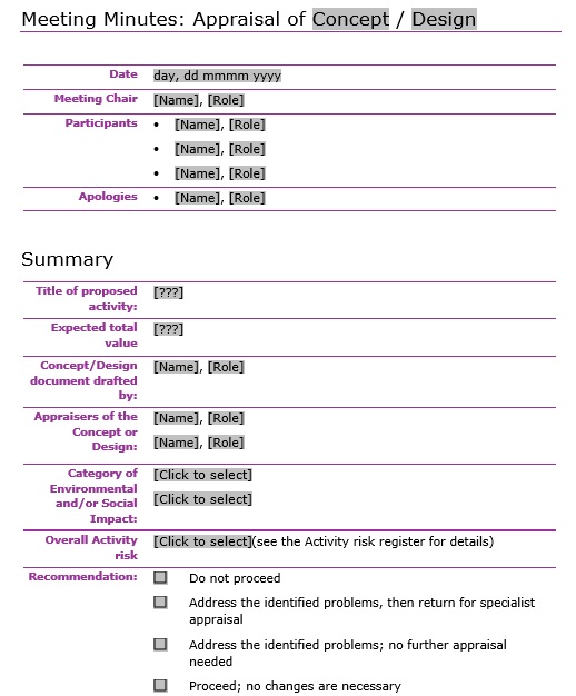 free meeting minutes template 8