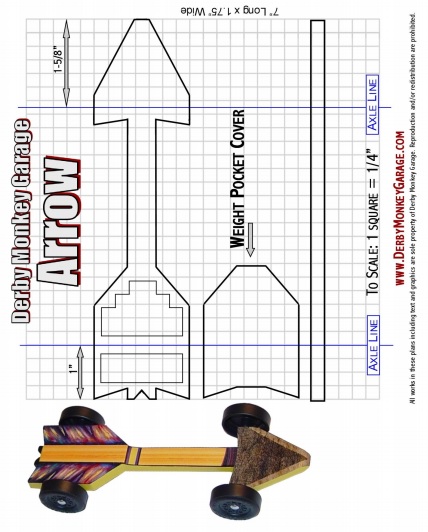 free pinewood derby template 10