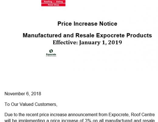 free price increase letter 14