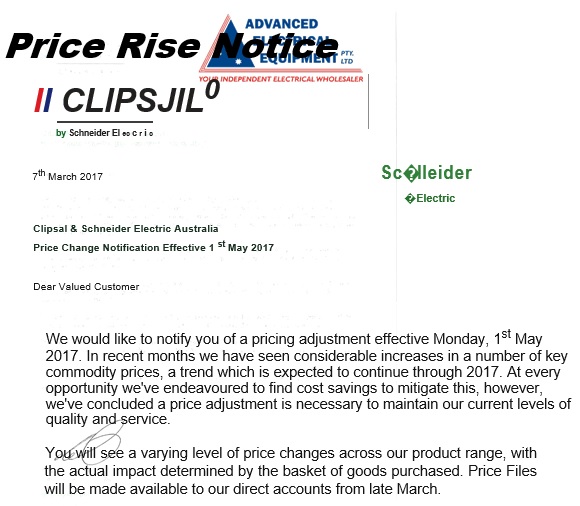 free price increase letter 9