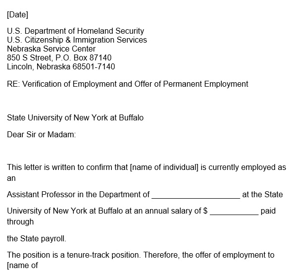 free proof of employment letter 3