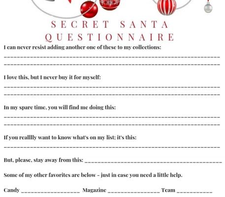 free secret santa questionnaire 8