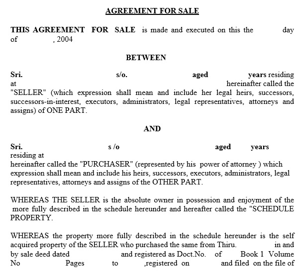 free vehicle purchase agreement 2