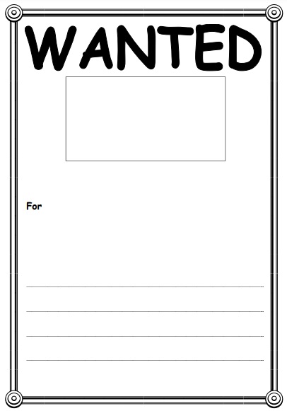 free wanted poster template 2