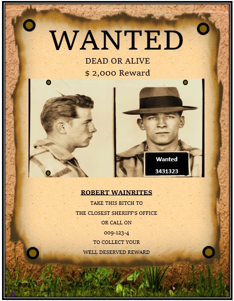 free wanted poster template word