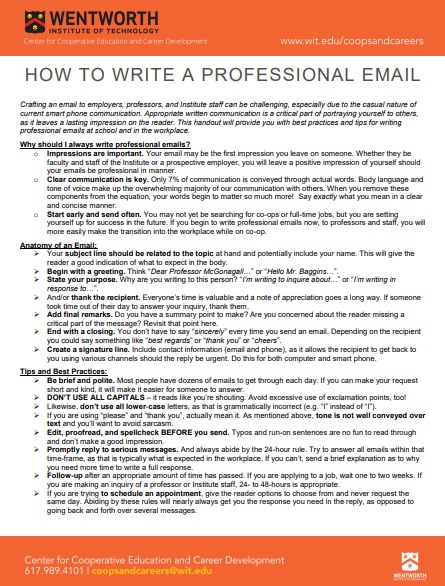 how to write a professional email