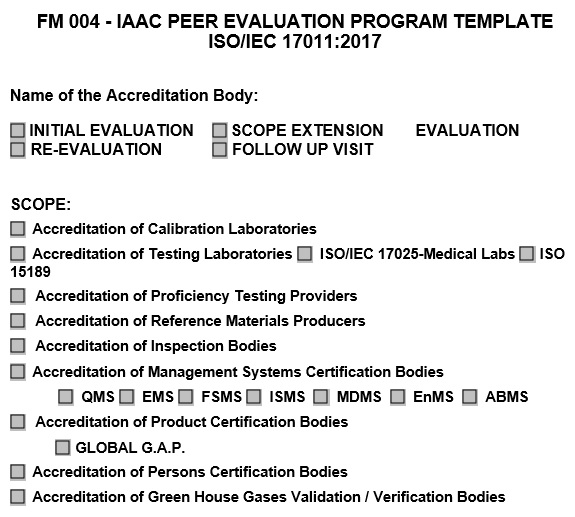 peer evaluation program template