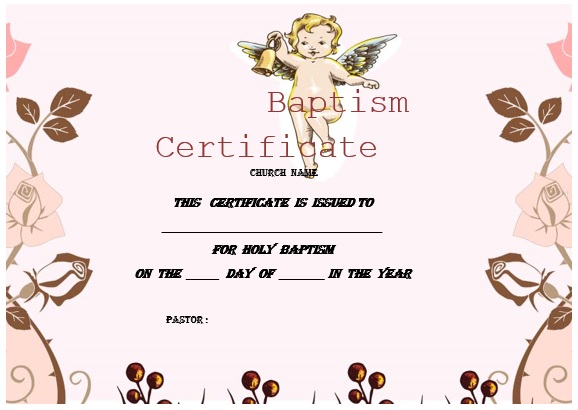 printable baptism certificate template 18