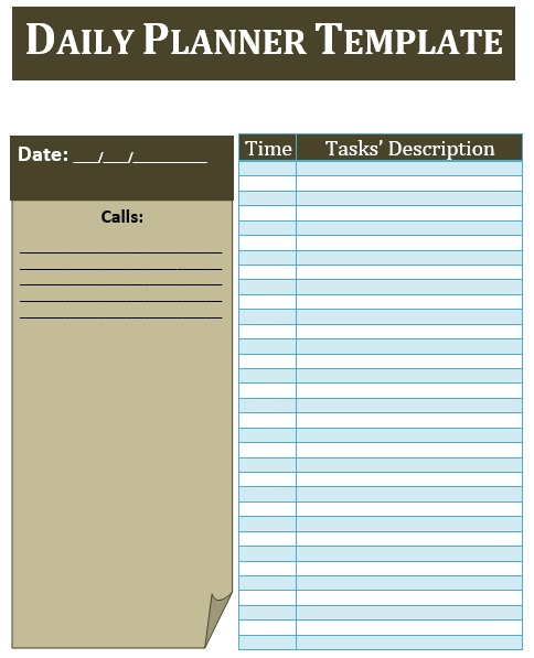 printable daily planner template 6