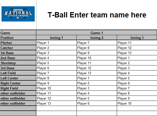 t ball lineup scrambler template