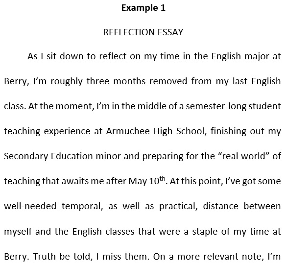 best reflective essay example 19