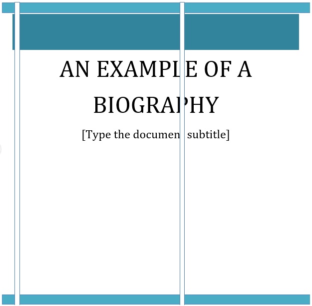 free biography template 2