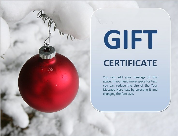 free christmas gift certificate template 16