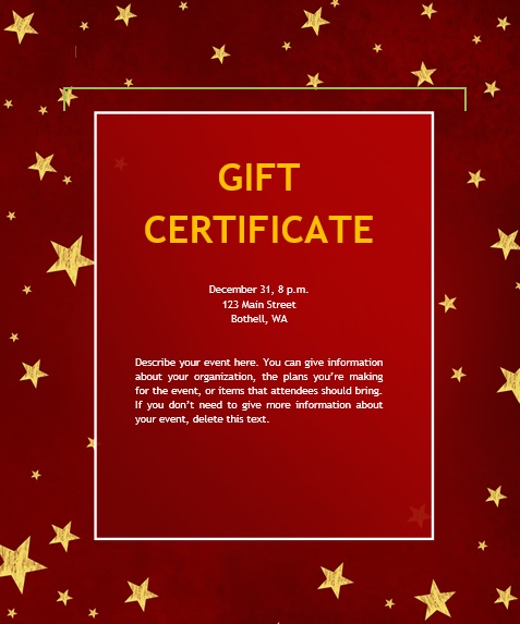 free christmas gift certificate template 19