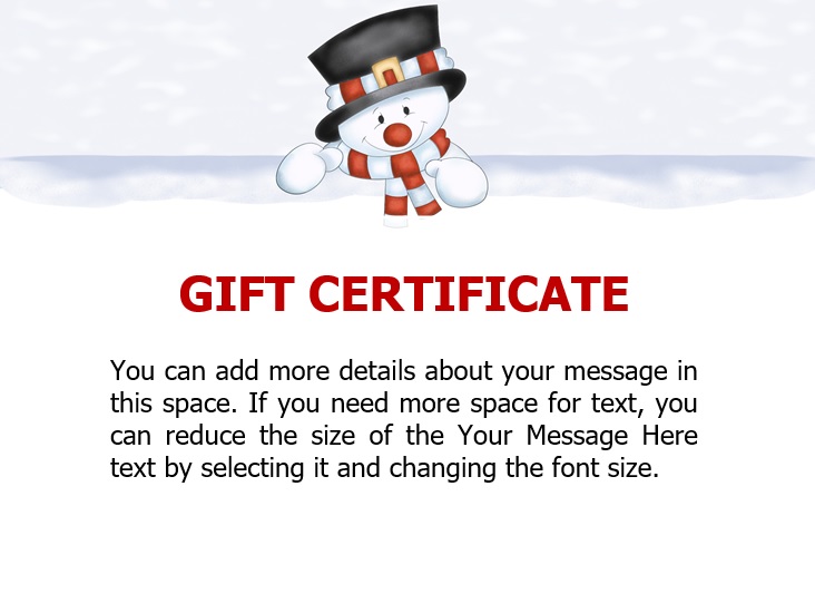 free christmas gift certificate template 6