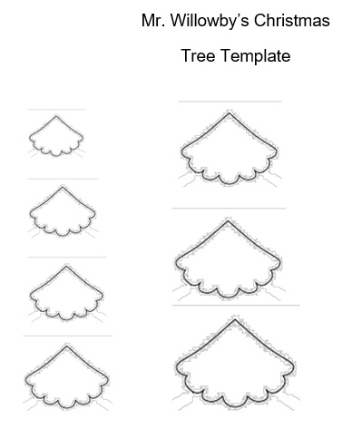 free christmas tree template 7