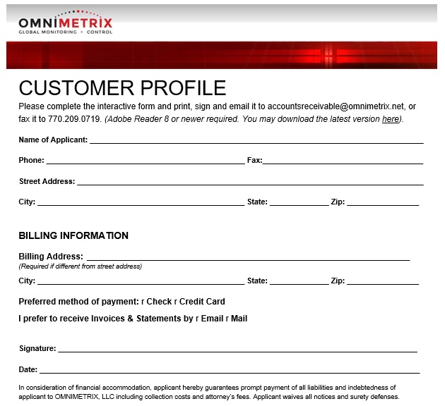 free customer profile template 10