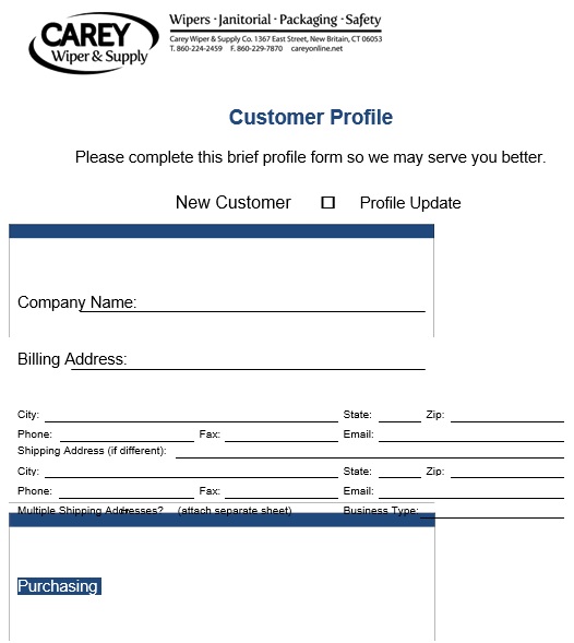 free customer profile template 11