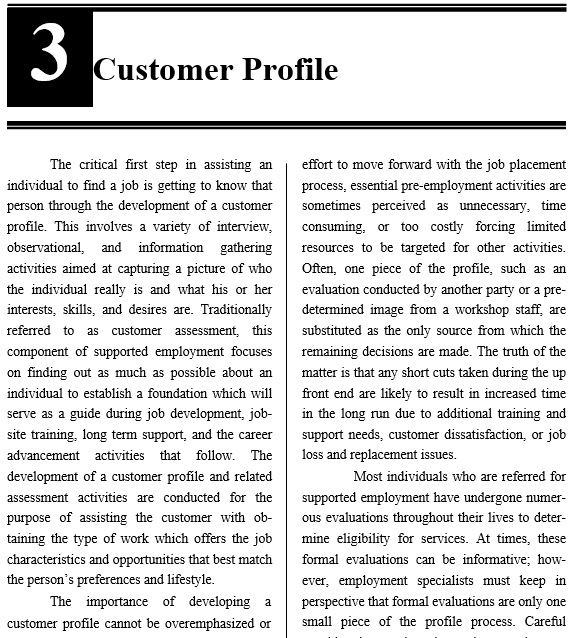 free customer profile template 13