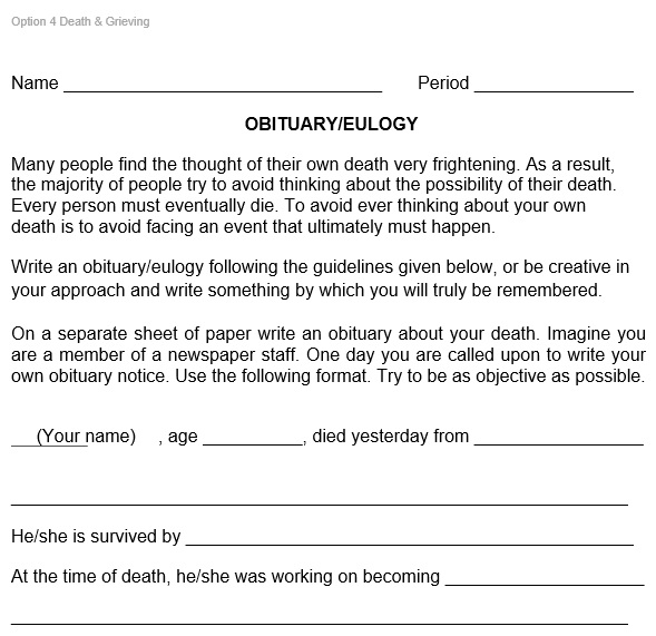 free eulogy template 14