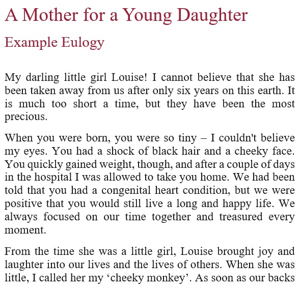 free eulogy template 3