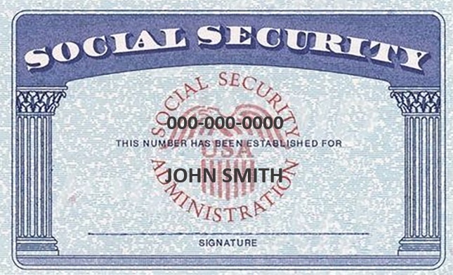 free free social security card template