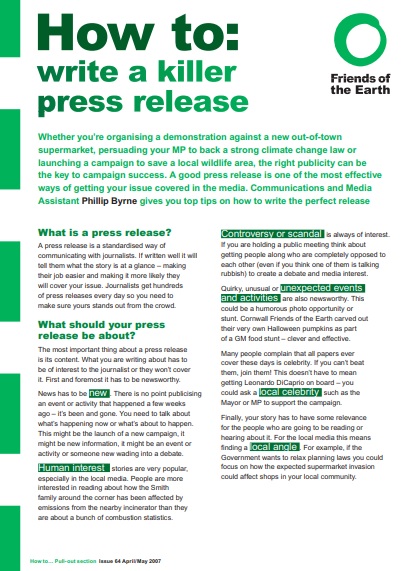 free press release template 14