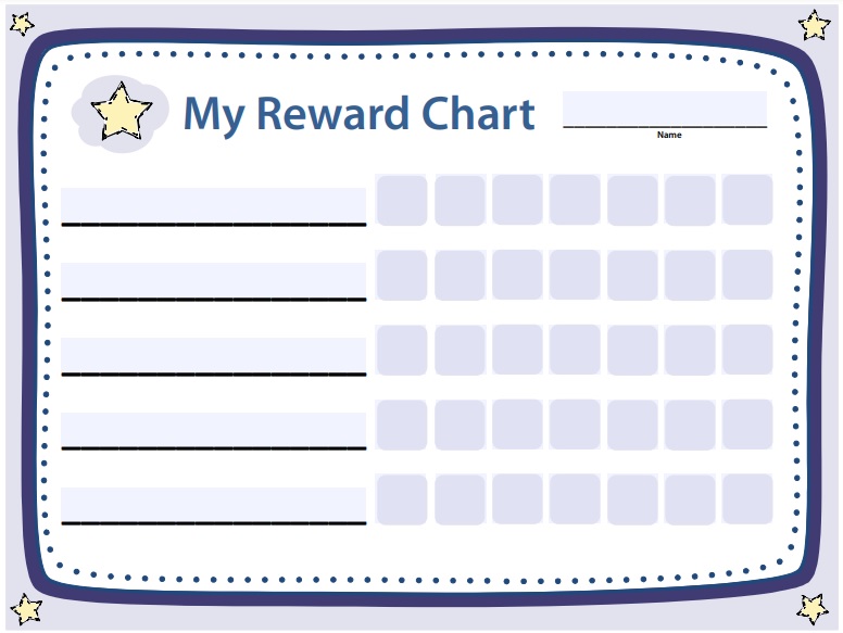 free reward chart template 3