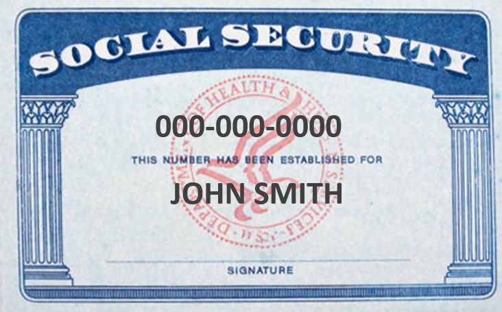 free social security card template 1