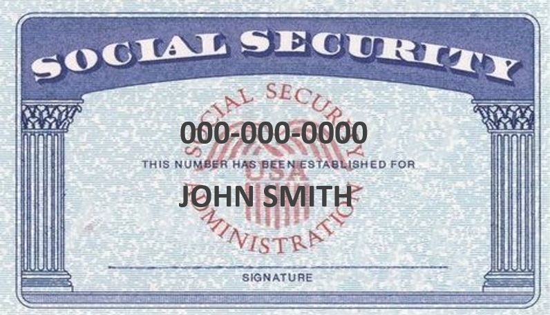 free social security card template 3