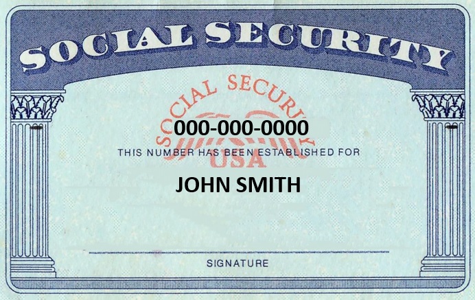 free social security card template 7