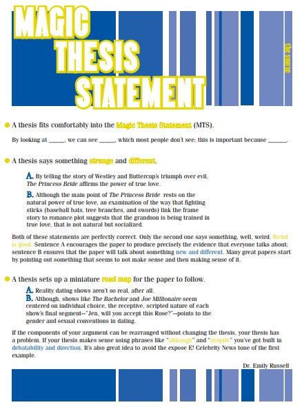 free thesis statement template 9