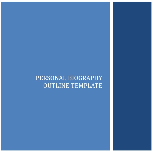 personal bio outline template