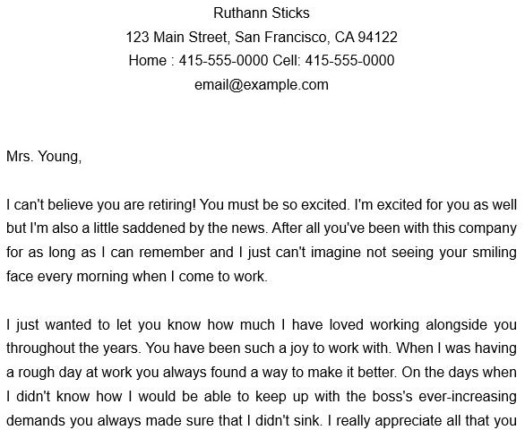 Free Retirement Announcement Letters & Emails - Best Collections