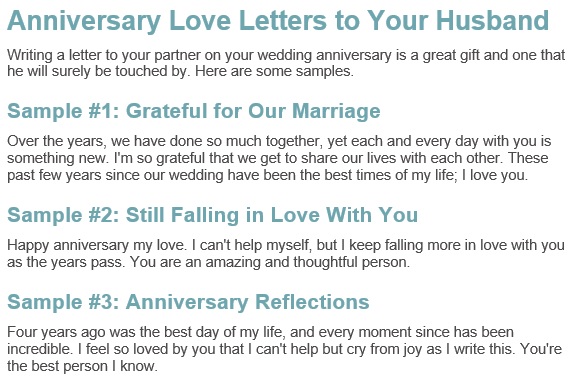 anniversary love letter to my husband