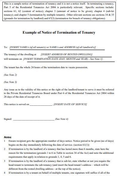 example of notice of termination of tenancy 1