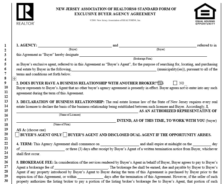 free agency agreement template 10