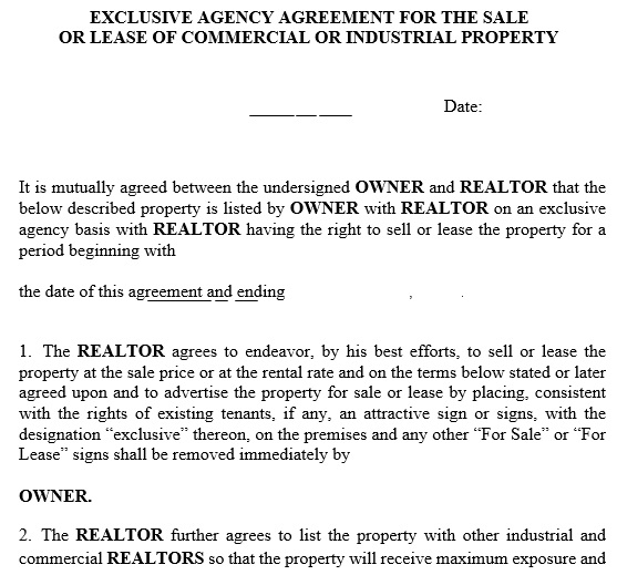 free agency agreement template 3