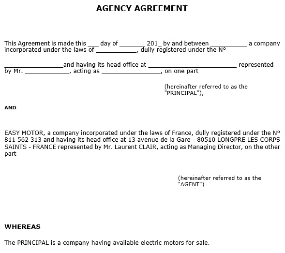 free agency agreement template 9