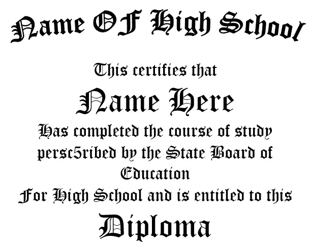 free diploma template 13