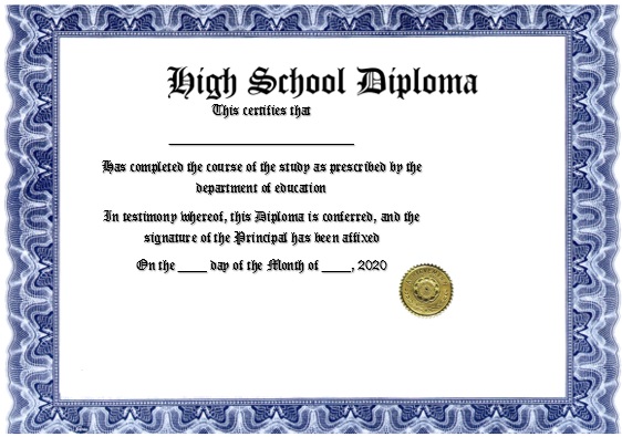 free diploma template 6
