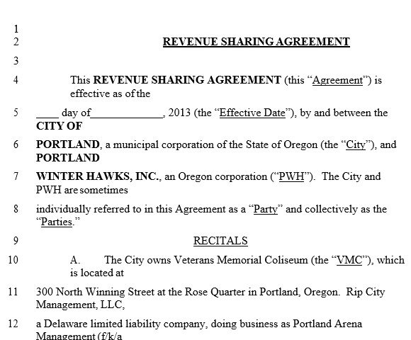 free profit sharing agreement template 12