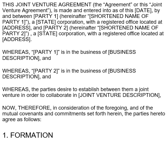 free profit sharing agreement template 3