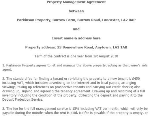 free property management agreement template 12